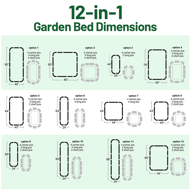 17'' Tall Olle Gardens 12-in-1 Raised Bed, in Cobalt Blue