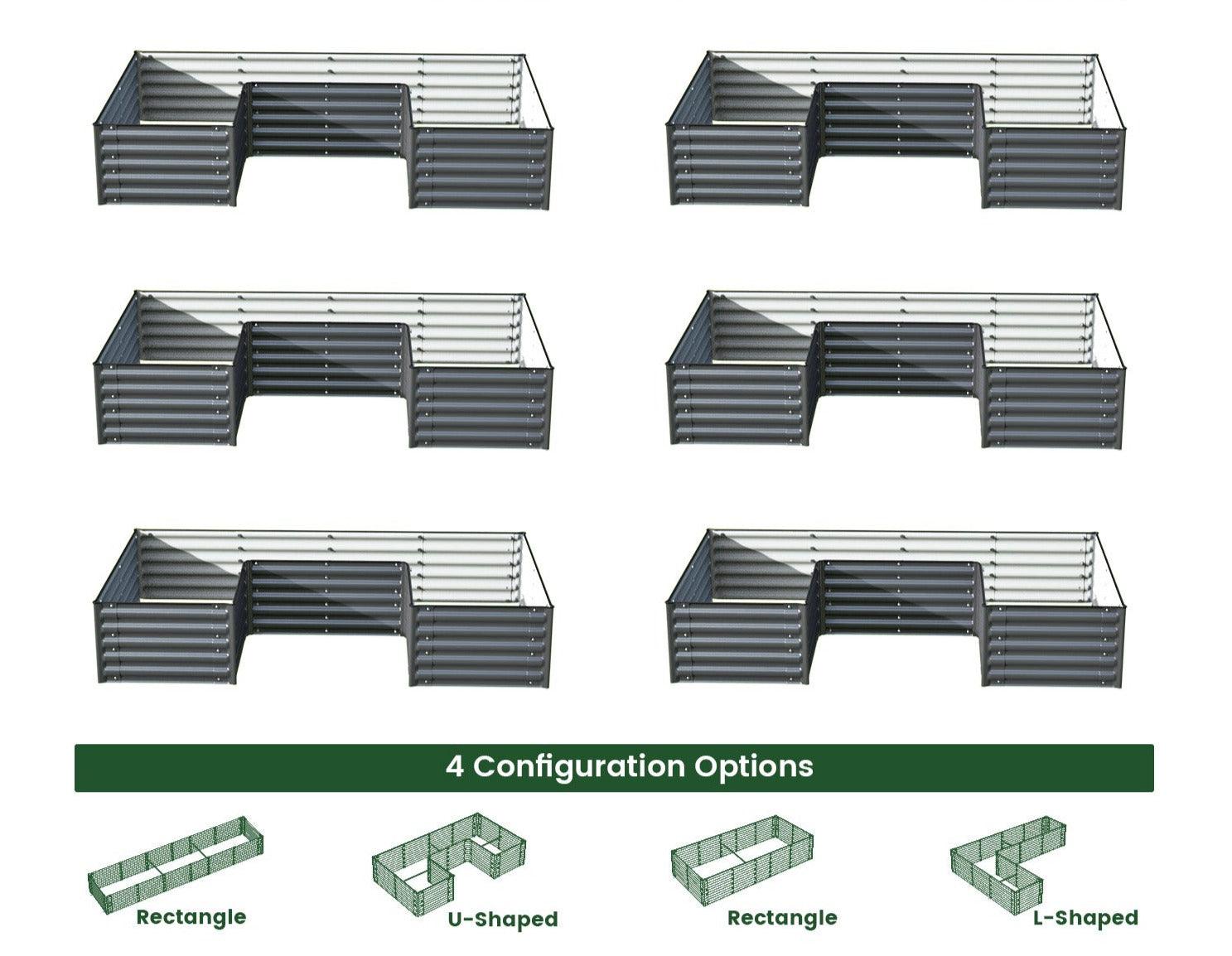 Bundle of 8 | Infinity Olle Gardens Raised Beds