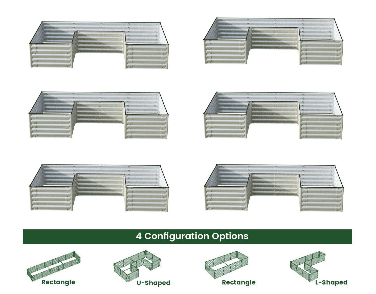 Bundle of 8 | Infinity Olle Gardens Raised Beds