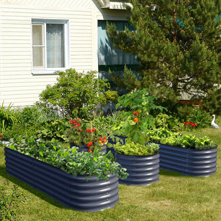 Olle 4-Style Modular Galvanized Raised Garden Beds [Build 1 of 4 Configurations] - Ollegardens