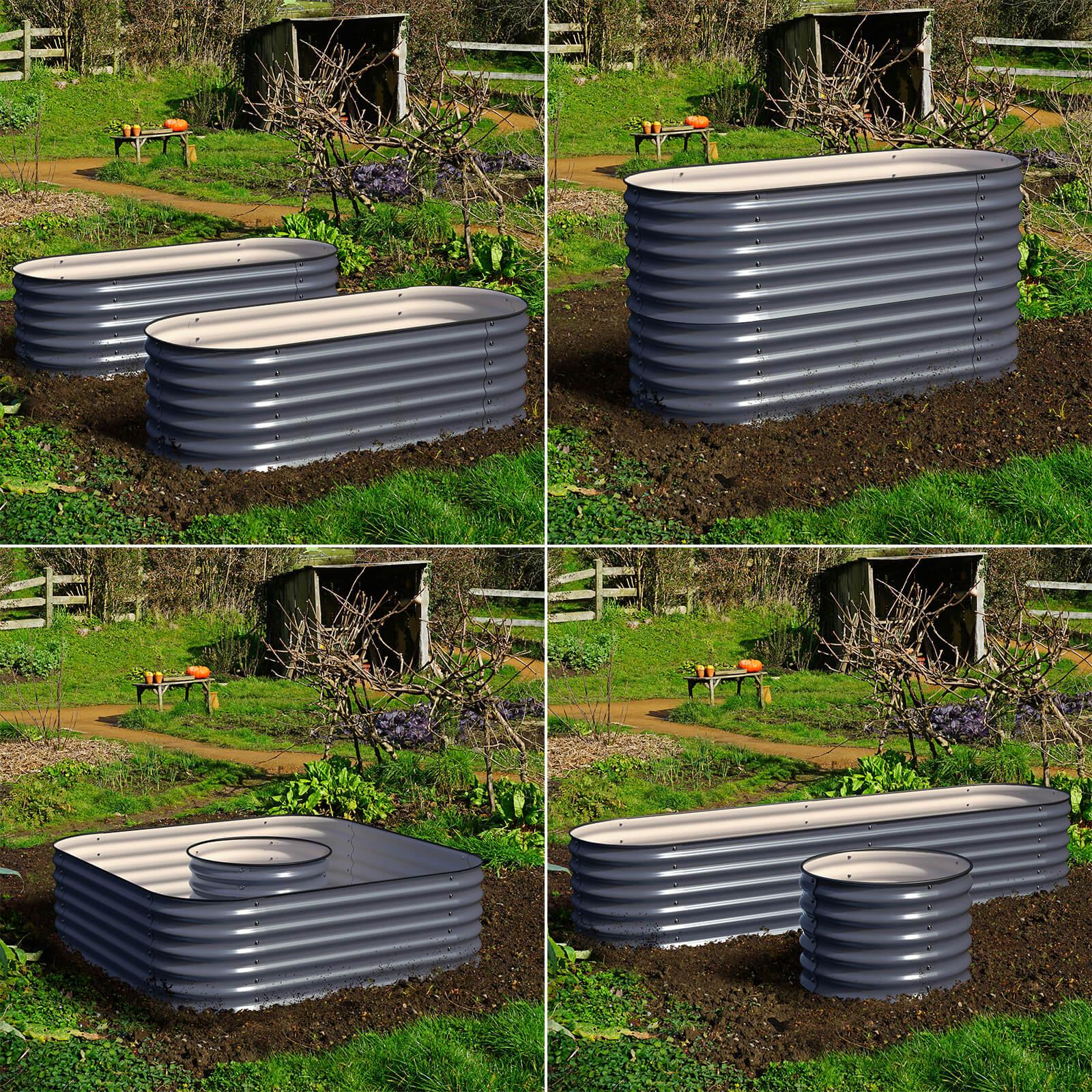Olle 4-Style Modular Galvanized Raised Garden Beds [Build 1 of 4  Configurations]